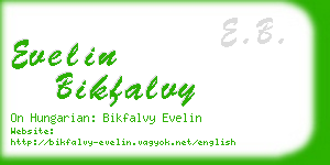 evelin bikfalvy business card